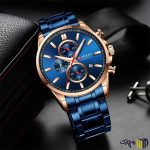 ساعت-مچی-عقربه-ای-مردانه-کارن-مدل-8351تمام-آبی
