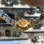 درب پشت ساعت مچی عقربه ای کوارتز استیل زنانه کد 2110 رنگ نقره ای و طلایی