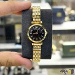 ساعت مچی عقربه ای کوارتز استیل زنانه کد 2110 طلایی مشکی