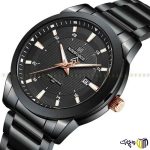 ساعت مچی عقربه ای کوارتز مردانه برند نیوی فورس کد 8029 رنگ تمام مشکی