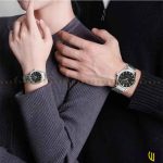 ساعت مچی عقربه ای کوارتز برند نیوی فورس طرح 8039 رنگ نقره ای مشکی