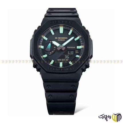 ساعت مچی دو زمانه برند جی شاک سری ‏GA 2100RC 1AER‎‏ مشکی آبی