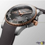ساعت مچی عقربه ای اتومات برند لانژین رفرنس ‏hydroconquest‏ رنگ نقره ای خاکستری بند سیلیکونی