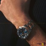 ساعت مچی عقربه ای اتوماتیک برند لونژین رفرنس ‏hydroconquest‏ رنگ رزگلد نقره ای صفحه سرمه ای