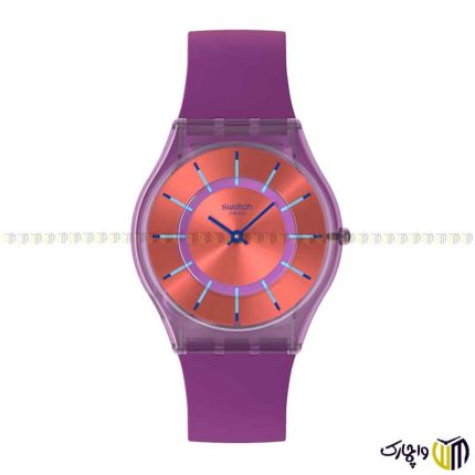 ساعت مچی عقربه ای اسپرت برند سواچ مدل ‏‎ STRAWBERRY DREAMS SS08V108‎