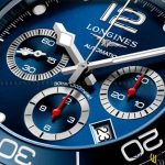 ساعت مچی عقربه ای مردانه اتومات برند لانژین طرح ‏Hydroconquest L3.783.4.56.6‎‏ رنگ سرمه ای نقره ای