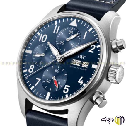 ساعت مچی عقربه ای مردانه برند ‏iwc‏ رفرنس ‏IW378003‎‏ رنگ سرمه ای نقره ای