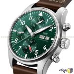 ساعت مچی عقربه ای مردانه برند ‏iwc‏ سری ‏IW381103‎‏ رنگ قهوه ای سبز