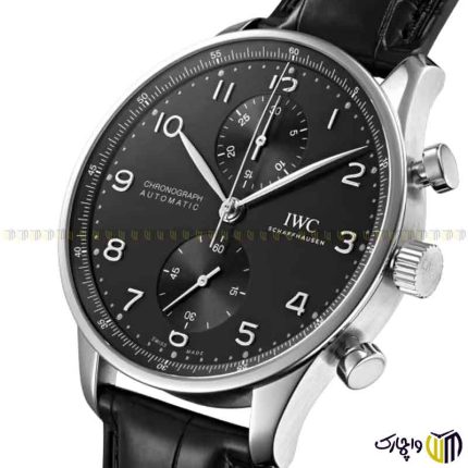 ساعت مچی عقربه ای مردانه برند ‏iwc‏ طرح ‏IW371609‎‏ رنگ نقره ای مشکی