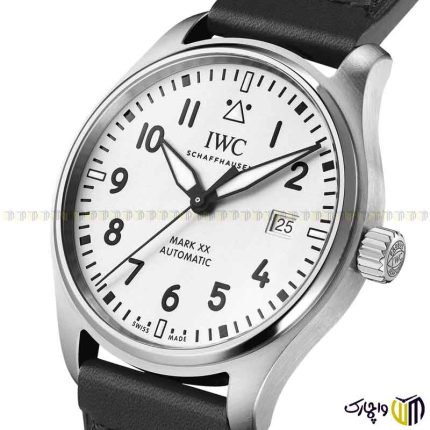 ساعت مچی عقربه ای مردانه برند ‏iwc‏ مدل 8203 رنگ سفید نقره ای