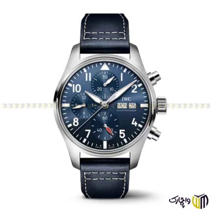 ساعت مچی عقربه ای مردانه برند ‏iwc‏ کد ‏IW378003‎‏ رنگ سرمه ای نقره ای