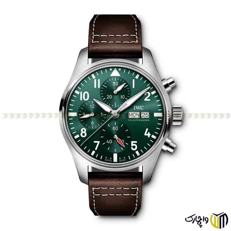 ساعت-مچی-عقربه-ای-مردانه-برند-iwc-کد-IW381103-رنگ-قهوه-ای-سبز ساعت مچی عقربه ای مردانه برند iwc کد IW381103 رنگ قهوه ای سبز