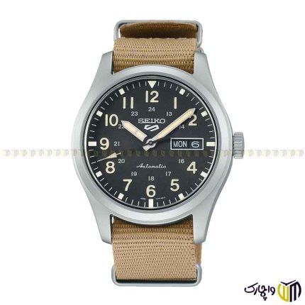 ساعت مچی عقربه ای مردانه برند سیکو سری 5 کد ‏SRPJ83K‏ رنگ قهوه ای مشکی