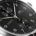 ساعت مچی عقربه ای مردانه کرنوگراف برند ‏iwc‏ رفرنس ‏IW371609‎‏ رنگ نقره ای مشکی