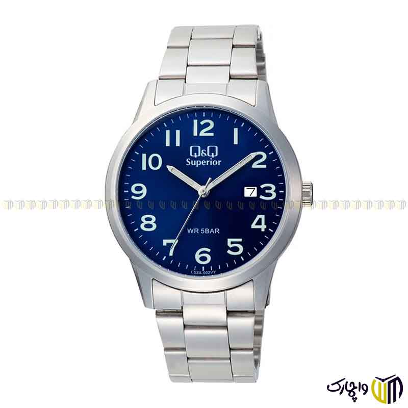 ساعت-مچی-عقربه-ای-مردانه-کوارتز-برند-کیو-اند-کیو-Q&Q-مدل-C52A-002VY-رنگ-سرمه-ای-نقره-ای ساعت مچی عقربه ای مردانه کوارتز برند کیو اند کیو Q&Q مدل C52A 002VY رنگ سرمه ای نقره ای
