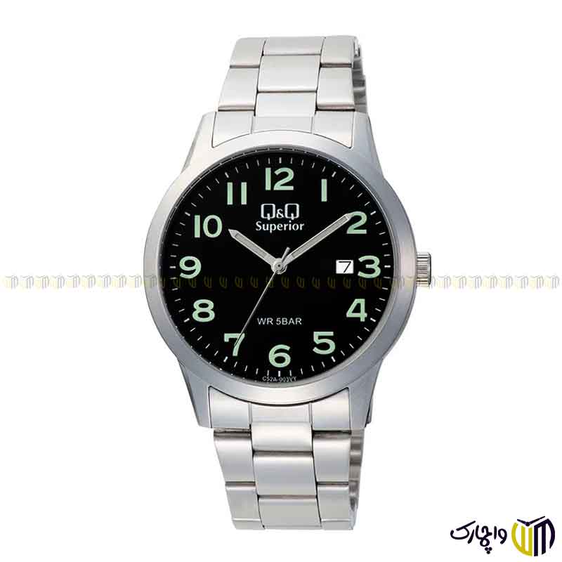 ساعت-مچی-عقربه-ای-مردانه-کوارتز-برند-کیو-اند-کیو-Q&Q-مدل-C52A-003VY-رنگ-مشکی-نقره-ای ساعت مچی عقربه ای مردانه کوارتز برند کیو اند کیو Q&Q مدل C52A 003VY رنگ مشکی نقره ای