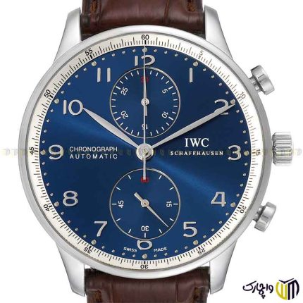 ساعت مچی عقربه ای کرنو برند ‏iwc‏ مدل ‏IW371432‎‏ رنگ قهوه ای نقره ای سرمه ای