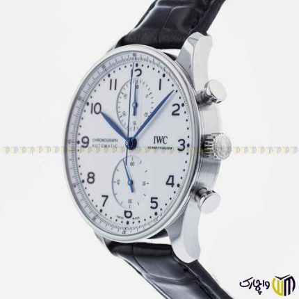 ساعت مچی عقربه ای کرنوگراف برند ‏iwc‏ رفرنس ‏IW371446‎‏ رنگ مشکی سفید