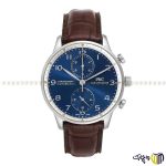 ساعت مچی عقربه ای کرنوگراف برند ‏iwc‏ طرح ‏IW371432‎‏ رنگ قهوه ای نقره ای سرمه ای