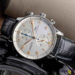 ساعت مچی عقربه ای کرنوگراف برند ‏iwc‏ طرح ‏IW371604‎‏ رنگ مشکی سفید رزگلد