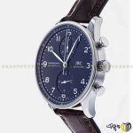 ساعت مچی عقربه ای کرنوگراف برند ‏iwc‏ مدل ‏IW371432‎‏ رنگ قهوه ای نقره ای سرمه ای