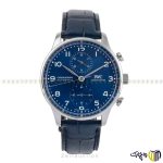 ساعت مچی عقربه ای کرنوگراف برند ‏iwc‏ مدل ‏IW371432‎‏ رنگ مشکی نقره ای سرمه ای
