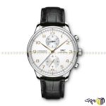 ساعت مچی عقربه ای کرنوگراف برند ‏iwc‏ مدل ‏IW371604‎‏ رنگ مشکی سفید رزگلد