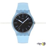 ساعت مچی عقربه ای کوارتز اسپرت برند سواچ طرح ‏BLUE MOVES SO29L101‎