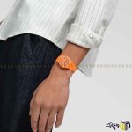 ساعت مچی عقربه ای کوارتز اسپرت برند سواچ مدل ‏TRENDY LINES IN SIENNA SO28O703‎