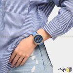 ساعت مچی عقربه ای کوارتز اسپرت برند سواچ کد ‏AZURE BLUE DAZE SB07S106‎