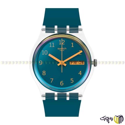 ساعت مچی عقربه ای کوارتز اسپرت برند سواچ کد ‏BLUE AWAY SO28K700‎