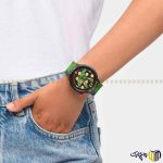 ساعت مچی عقربه ای کوارتز اسپرت برند سواچ کد ‏SHENRON X SWATCH Sb01z102‎
