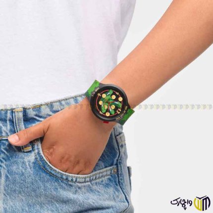 ساعت مچی عقربه ای کوارتز اسپرت برند سواچ کد ‏SHENRON X SWATCH Sb01z102‎
