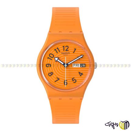 ساعت مچی عقربه ای کوارتز اسپرت برند سواچ کد ‏TRENDY LINES IN SIENNA SO28O703‎