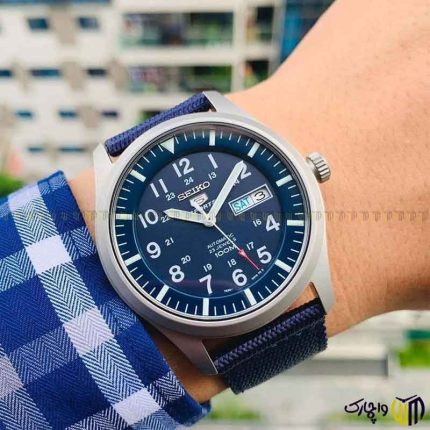 ساعت مچی عقربه ای کوارتز مردانه برند سیکو مدل 5 رفرنس ‏SRPJ83K‏ رنگ سرمه ای