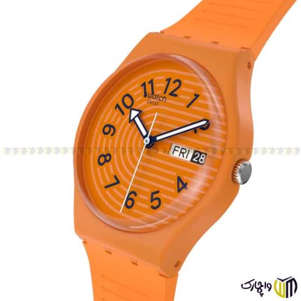 ساعت مچی عقربه ای کوارتز اسپرت برند سواچ رفرنس ‏TRENDY LINES IN SIENNA SO28O703‎